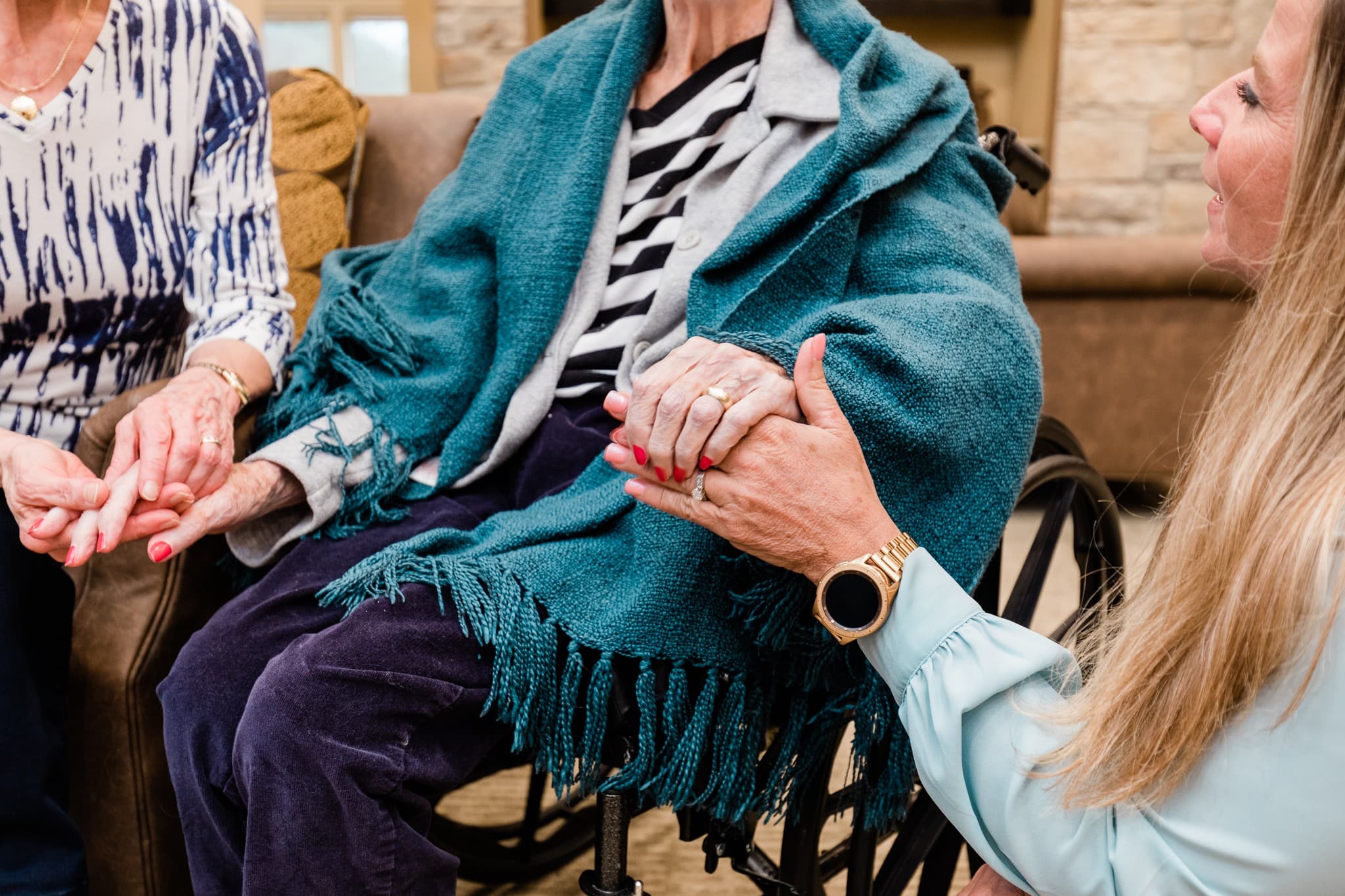 caregiver burnout - group of memory care residents